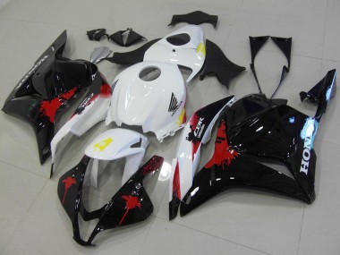 Kit Carena Moto Completo Honda CBR600RR 2009-2012 - Bianco Rosso Nero Lucido Fabbrica