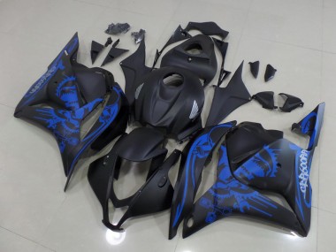 Carena Moto Honda CBR600RR 2009-2012 - Nero Opaco Blu Cranio Fabbrica