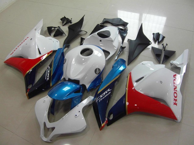 Carena Moto Honda CBR600RR 2009-2012 - Bianco Blu Rosso Nero Lucido