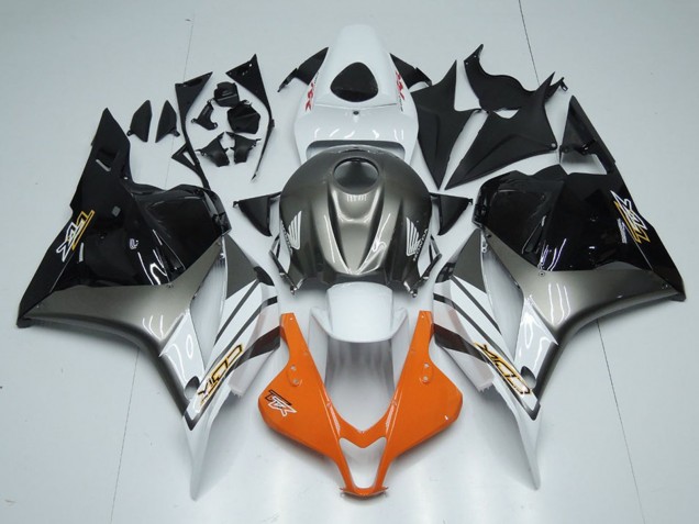 Carena Moto Honda CBR600RR 2009-2012 - Bianco Argento Arancia Nero Lucido