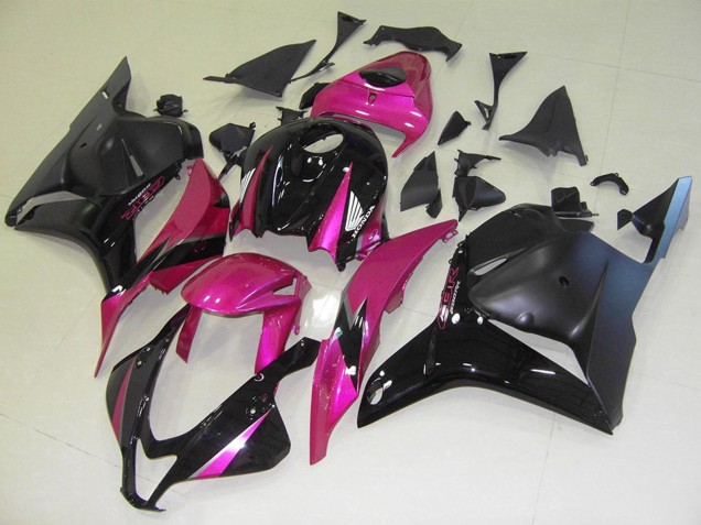 Carena Moto Honda CBR600RR 2009-2012 - Rosa Nero Lucido Nero Opaco