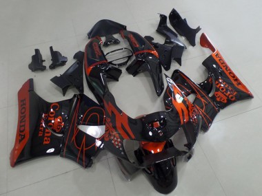 Carena Moto Honda CBR900RR 919 1998-1999 - Nero Lucido Rosso Corona Fabbrica