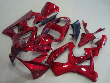 Carena Moto Honda CBR900RR 929 2000-2001 - Rosso Nero Lucido Fiamma Fabbrica