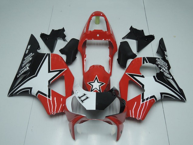 Carena Moto Honda CBR900RR 954 2002-2003 - Nero Rosso Star
