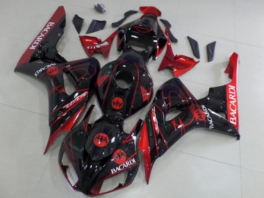 Carena Moto Honda CBR1000RR 2006-2007 - Rosso Nero Lucido Bacardi Fabbrica