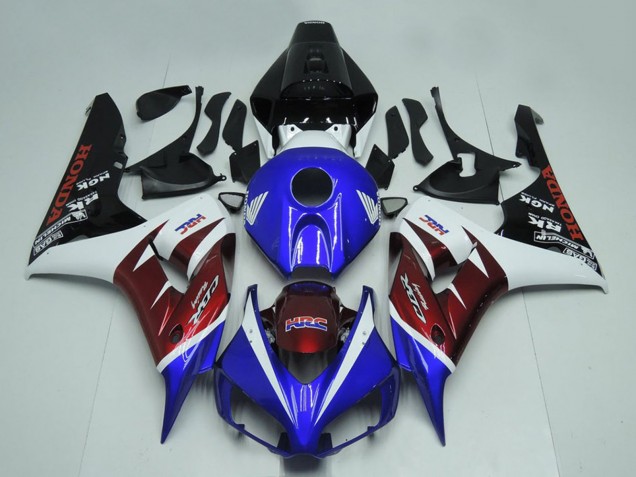 Carena Moto Honda CBR1000RR 2006-2007 - Bianco Borgogna Blu Nero Lucido
