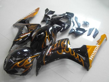 Carena Moto Honda CBR1000RR 2006-2007 - Nero Lucido Oro Fiamma Fabbrica