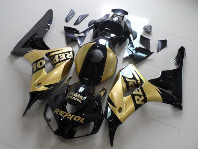 Carena Moto Honda CBR1000RR 2006-2007 - Nero Lucido Oro Repsol