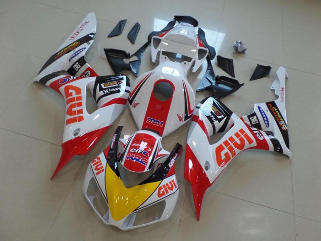 Carena Moto Honda CBR1000RR 2006-2007 - Bianco Rosso Giallo Nero Lucido Givi HRC