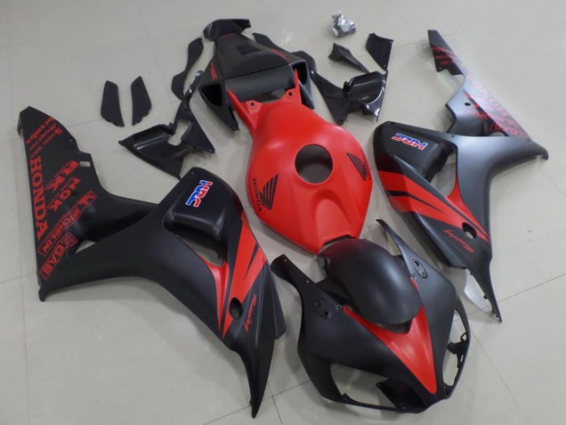 Carena Moto Honda CBR1000RR 2006-2007 - Rosso Nero Opaco