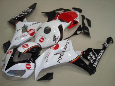 Carena Moto Honda CBR1000RR 2006-2007 - Bianco Rosso Nero Lucido Konica Minolta Fabbrica