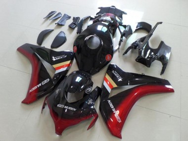 Carena Moto Honda CBR1000RR 2008-2011 - Nero Lucido Rosso Mugen Fabbrica