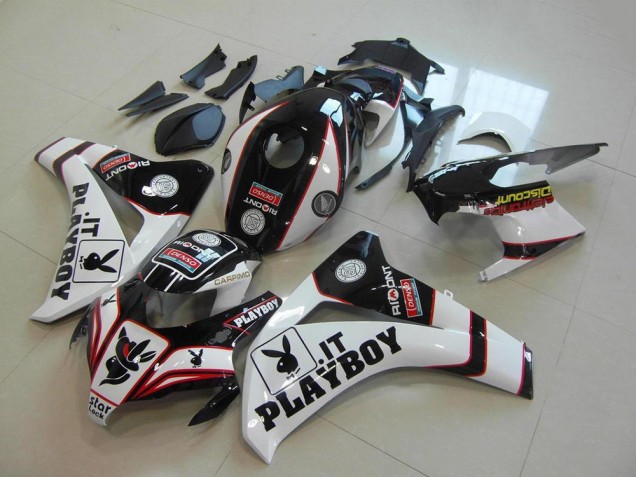 Carena Moto Honda CBR1000RR 2008-2011 - Bianco Rosso Nero Lucido Playboy