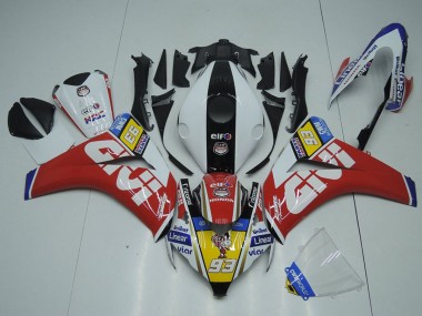 Carena Moto Honda CBR1000RR 2008-2011 - Bianco Rosso Giallo Nero Givi 93 Fabbrica