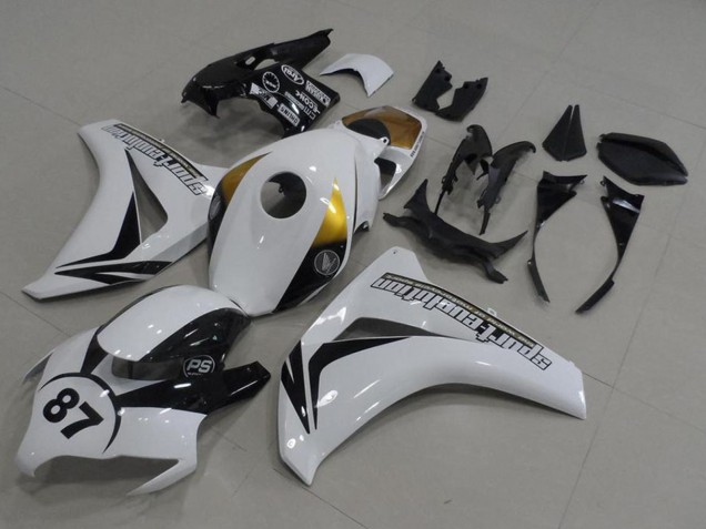 Carena Moto Honda CBR1000RR 2008-2011 - Bianco Oro Nero Lucido 87