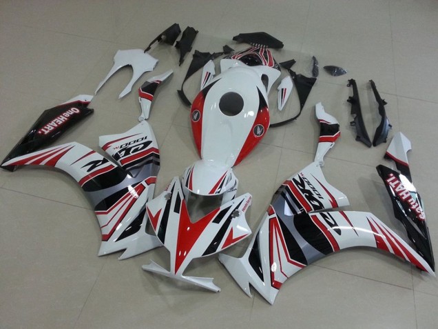 Carena Moto Honda CBR1000RR 2012-2016 - Bianco Rosso Argento Nero One Heart