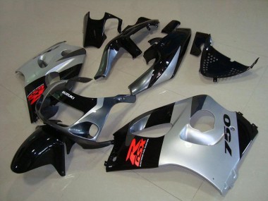 Carena Moto Suzuki GSXR 750 1996-2000 - Nero Lucido Argento Fabbrica