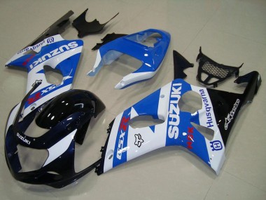 Carena Moto Suzuki GSXR 1000 2000-2002 - Bianco Blu Nero Lucido Fabbrica