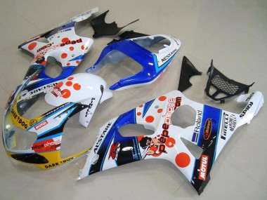 Carena Moto Suzuki GSXR 1000 2000-2002 - Bianco Blu Rosso Giallo Nero Dark Dog Motul Pepe Phone Fabbrica