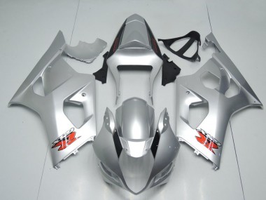 Carena Moto Suzuki GSXR 1000 2003-2004 - Argento Rosso OEM Stile Fabbrica