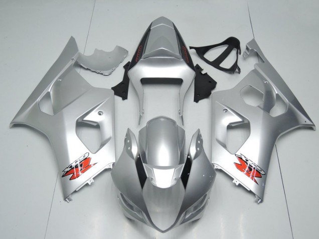 Carena Moto Suzuki GSXR 1000 2003-2004 - Argento Rosso OEM Stile