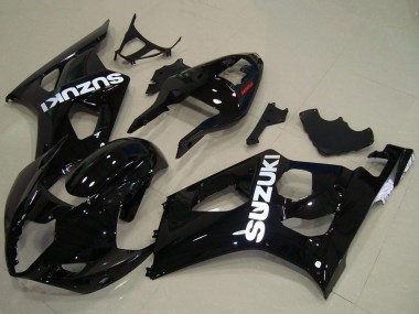 Carena Moto Suzuki GSXR 1000 2003-2004 - Nero Lucido Bianco Decal Fabbrica
