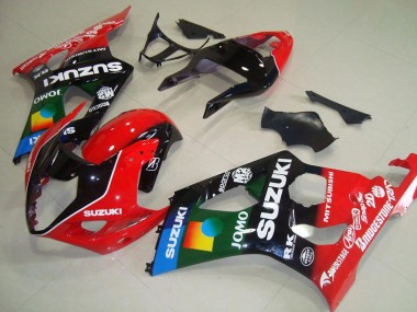 Carena Moto Suzuki GSXR 1000 2003-2004 - Rosso Nero Blu Verde JOMO Pepephone Fabbrica
