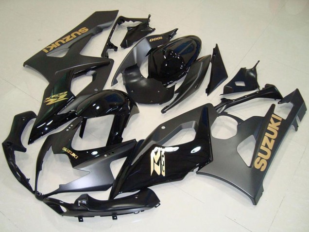 Carena Moto Suzuki GSXR 1000 2005-2006 - Nero Lucido Nero Opaco Oro Decal
