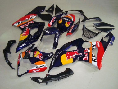 Carena Moto Suzuki GSXR 1000 2005-2006 - Blu Scuro Giallo Red Bull Repsol Fabbrica