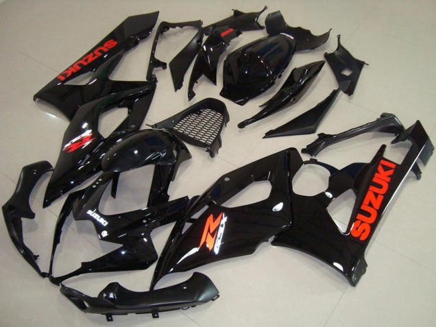 Carena Moto Suzuki GSXR 1000 2005-2006 - Nero Lucido Rosso Decal