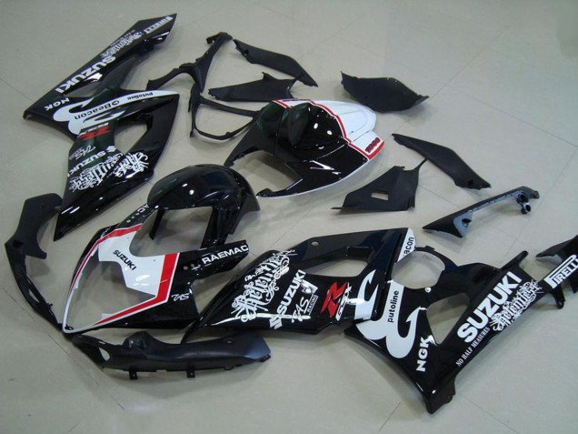 Carena Moto Suzuki GSXR 1000 2005-2006 - Nero Lucido Bianco Rosso Relentless