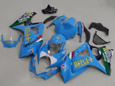 Carena Moto Suzuki GSXR 1000 2007-2008 - Blu Bianco Giallo Nero Rizla Fabbrica