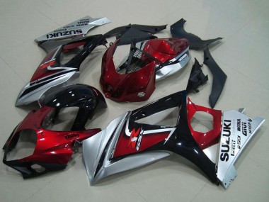 Carena Moto Suzuki GSXR 1000 2007-2008 - Rosso Argento Nero Lucido Fabbrica