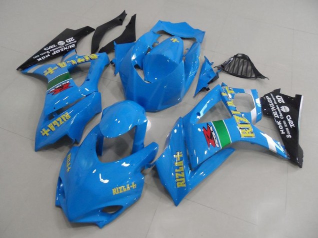 Carena Moto Suzuki GSXR 1000 2007-2008 - Blu Giallo Nero Rizla Corsa