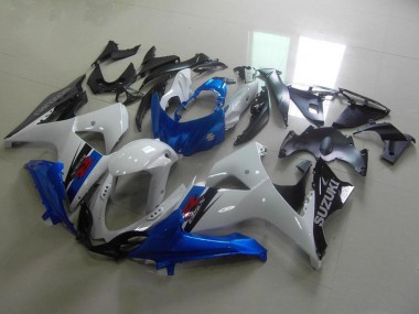 Carena Moto Suzuki GSXR 1000 2009-2016 - Bianco Blu Nero OEM Stile Fabbrica