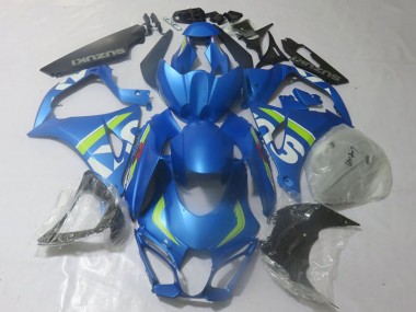 Carena Moto Suzuki GSXR 1000 2017-2024 - Blu Verde Lime Bianco Fabbrica
