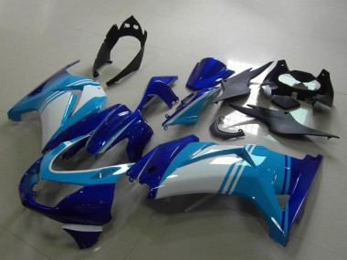 Carena Moto Kawasaki ZX250R 2008-2012 - Azzurro Chiaro Bianco Blu Scuro Fabbrica