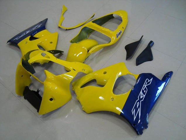 Carena Moto Kawasaki ZX6R 2000-2002 - Giallo Blu