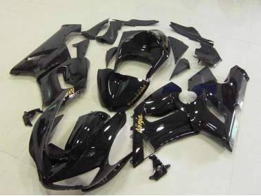 Carena Moto Kawasaki ZX6R 2005-2006 - Nero Lucido Oro Decals Fabbrica