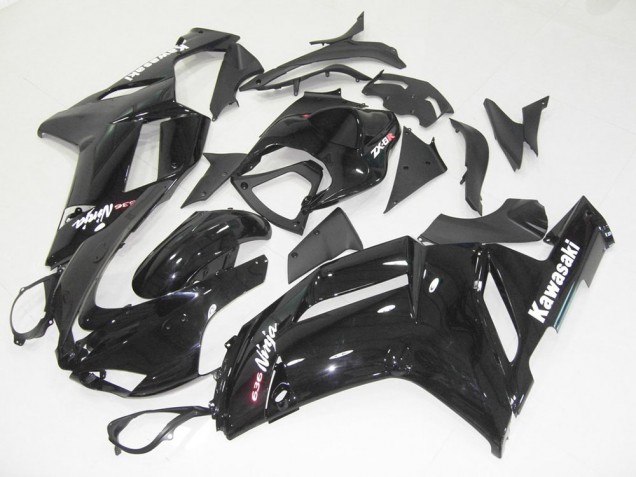 Carena Moto Kawasaki ZX6R 2007-2008 - Nero Lucido