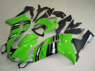 Carena Moto Kawasaki ZX6R 2007-2008 - Verde Argento Banda Fabbrica