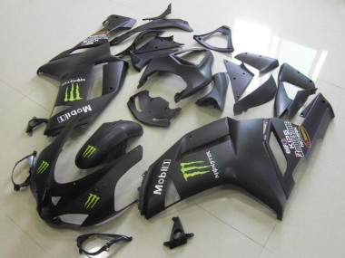 Carena Moto Kawasaki ZX6R 2007-2008 - Nero Opaco Mostro Fabbrica