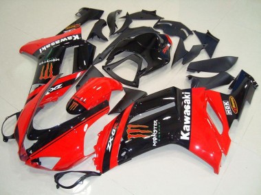 Carena Moto Kawasaki ZX6R 2007-2008 - Mostro In Rosso Fabbrica