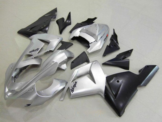 Carena Moto Kawasaki ZX10R 2004-2005 - Argento Nero Ninja