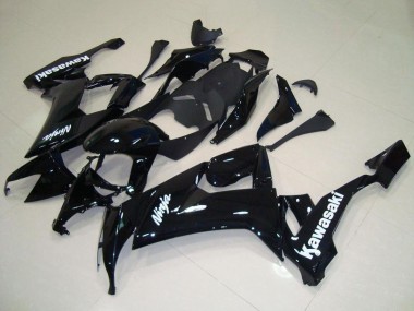 Carena Moto Kawasaki ZX10R 2008-2010 - Nero Lucido Bianco Decal Fabbrica