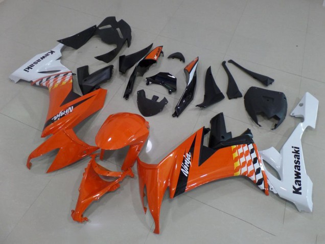 Carena Moto Kawasaki ZX10R 2008-2010 - Bianco Arancia Nero