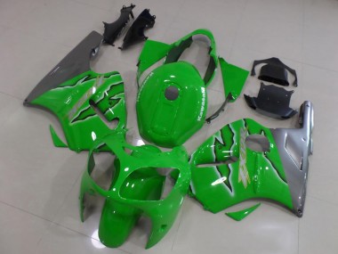 Carena Moto Kawasaki ZX12R 2000-2001 - Verde Argento Fabbrica