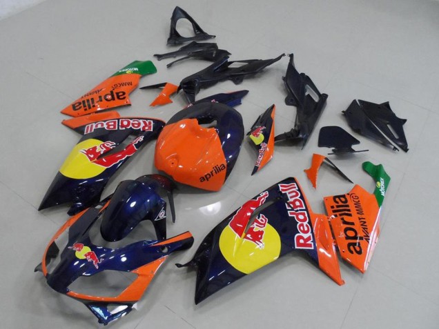 Carena Moto Aprilia RS125 2006-2011 - Arancia Rosso Giallo Blu Scuro Red Bull