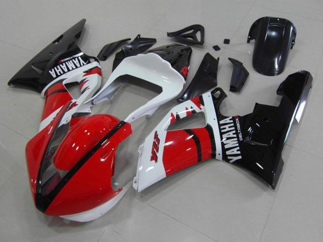Carena Moto Yamaha YZF R1 2000-2001 - Rosso Bianco Nero Lucido Corsa Version