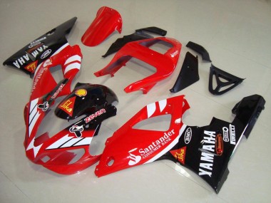Carena Moto Yamaha YZF R1 2000-2001 - Rosso Bianco Nero Lucido Santander Fabbrica